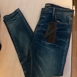 Valabasas Angel Distressed Blue Skinny Jeans